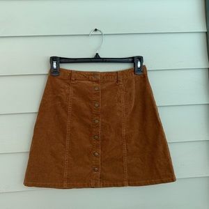 forever 21 brown tan skirt